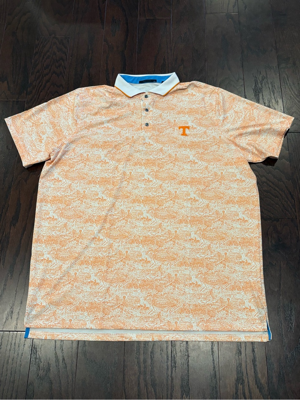 Greyson Knoxville Performance Golf Polo Tennessee Volunteers AOP NCAA 2XL NWOT